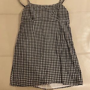 Gingham print dress